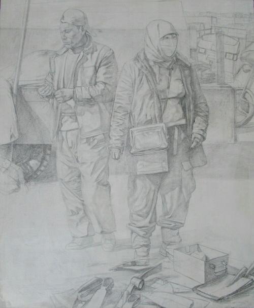 油画素描的交融之美，毕业论文的洞察之旅