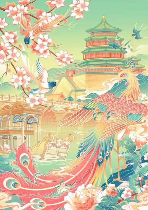 国风插画开题报告，传统魅力的再演绎与传承的无限可能