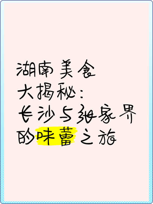 湖南美食大揭秘，开题报告背后的诱惑与探索